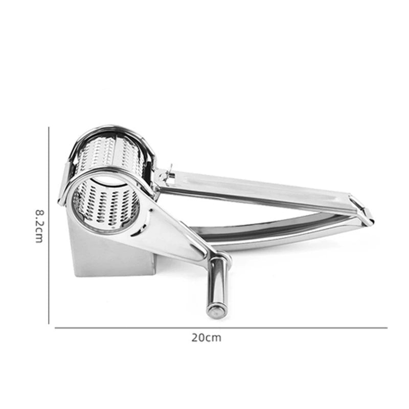 GRATE MOTION – Grattugia rotante in acciaio inossidabile per una preparazione in cucina senza sforzo