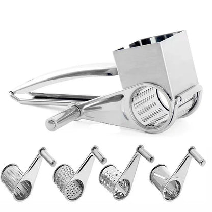GRATE MOTION – Grattugia rotante in acciaio inossidabile per una preparazione in cucina senza sforzo