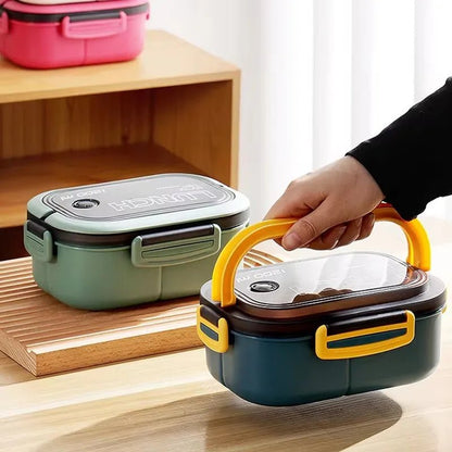 BENTOMATE – Contenitore Bento a due livelli con posate per uso quotidiano