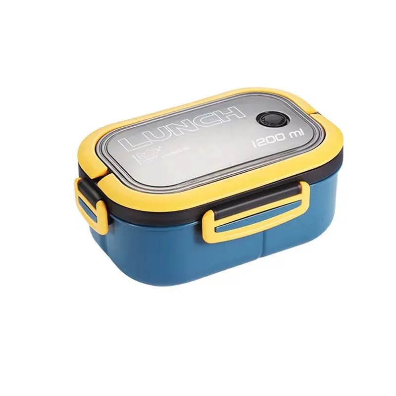 BENTOMATE – Contenitore Bento a due livelli con posate per uso quotidiano