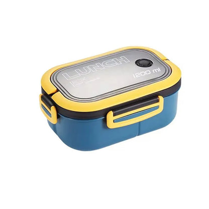 BENTOMATE – Contenitore Bento a due livelli con posate per uso quotidiano