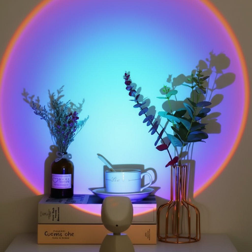 COSMONIX – lampada arcobaleno a forma di robot astronauta con illuminazione d'atmosfera ricaricabile