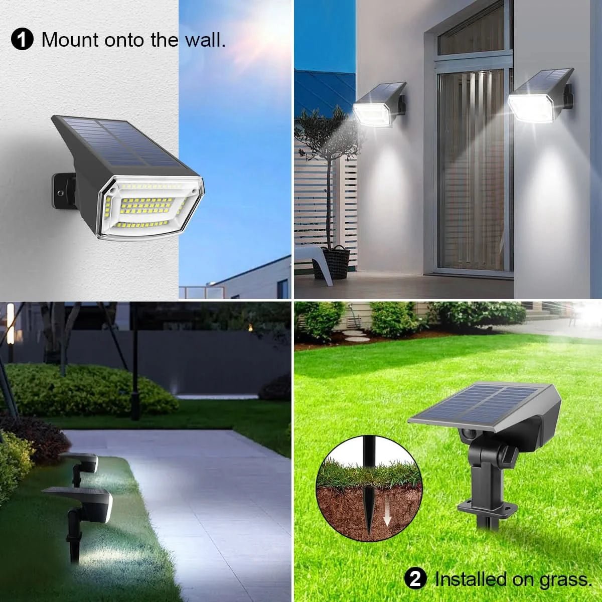 HELLWEG – Faro LED solare con batteria a lunga durata