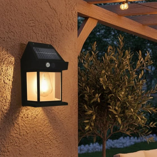 SOLARION – Luce solare LED da giardino e strada con sensore di movimento e alloggiamento resistente alle intemperie