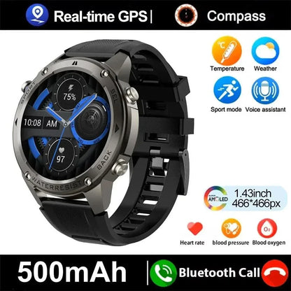 TrekSight X - Smartwatch outdoor con GPS, bussola e monitoraggio della salute
