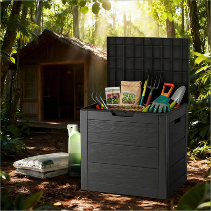 GARDENSAFE – Contenitore da giardino robusto con coperchio bloccabile