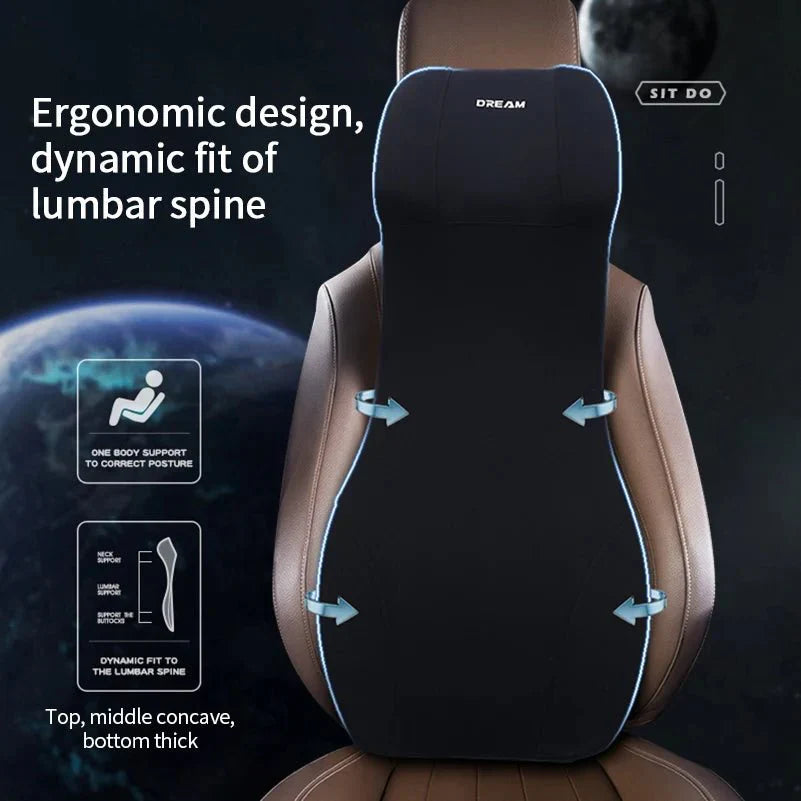 ERGOCARVE – Supporto integrato per collo e lombare dell'auto realizzato in memory foam