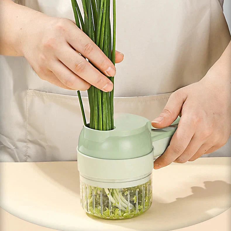 CHOPLUX – Tritatutto elettrico 4-in-1 per verdure, carne e aglio