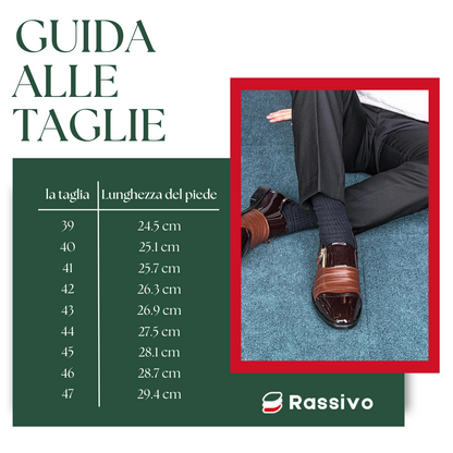 Rassivo Derby Vernice Classic – Eleganza in Sintetico Marrone