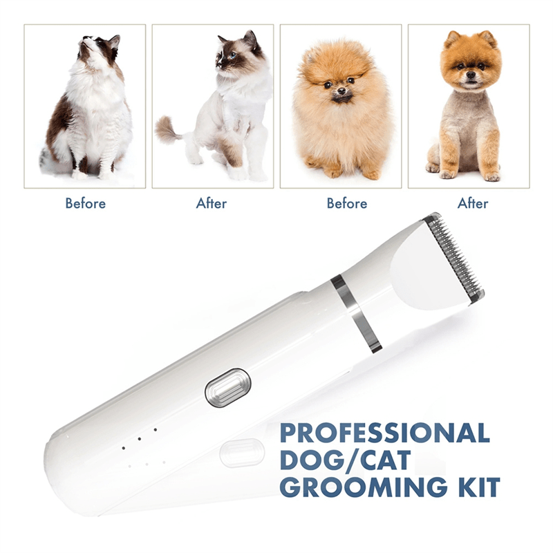PetGroom Pro - Taglia-Pelo 4-in-1 per animali (cura del pelo e delle unghie in un unico dispositivo)