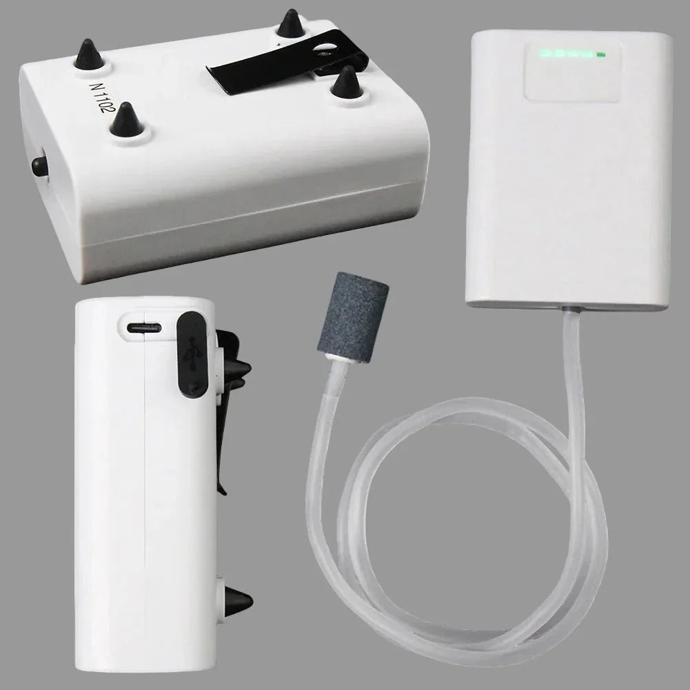 OXYBUBBLE – Pompa ad aria USB portatile per acquari