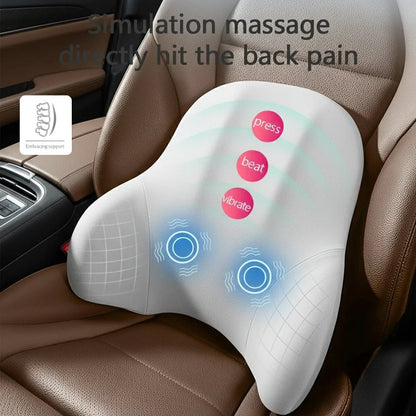 VIBRAREST – Cuscino di supporto cervicale e lombare elettrico per auto e ufficio