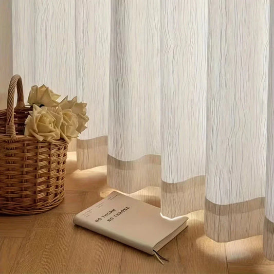 HAVENLUME - Tende leggere con effetto crinkle e occhielli, filtrano delicatamente la luce e sono eleganti per soggiorno e camere da letto