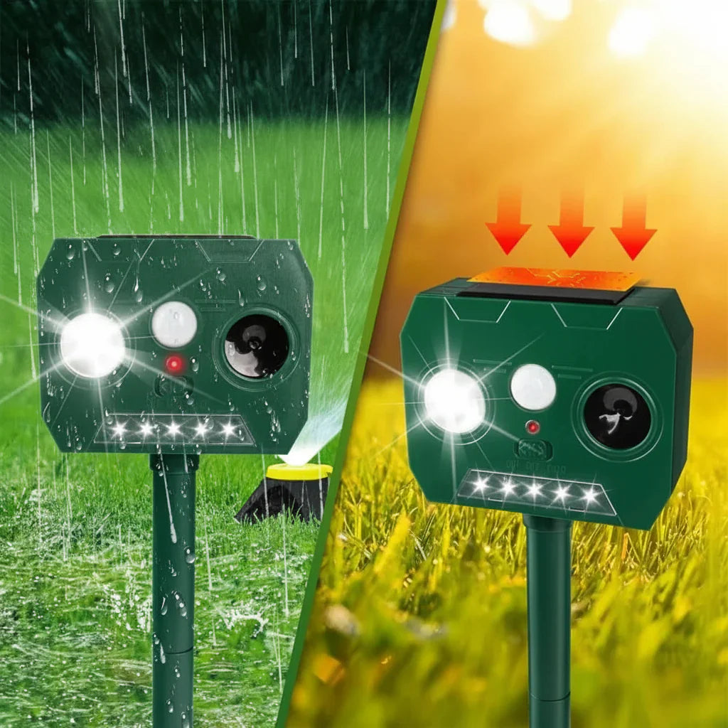 Repellente ultrasonico per animali - Protezione efficace contro gatti e cani