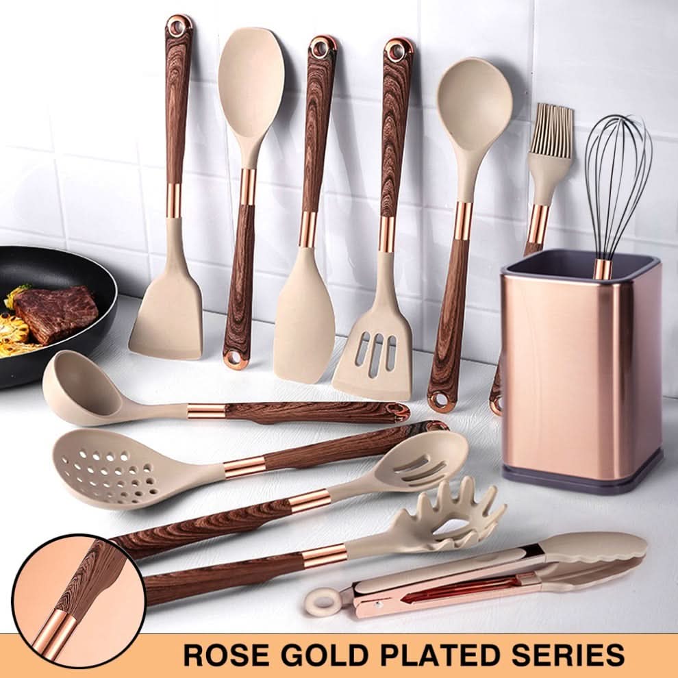 Set di utensili da cucina SiliconeEase - resistente al calore e di stile per ogni cucina