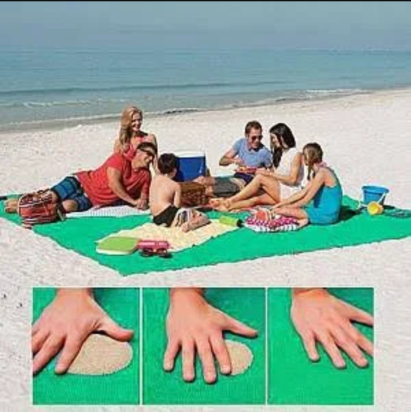 Asciugamano da spiaggia XXL 200 x 200 cm | Senza sabbia e di grandi dimensioni