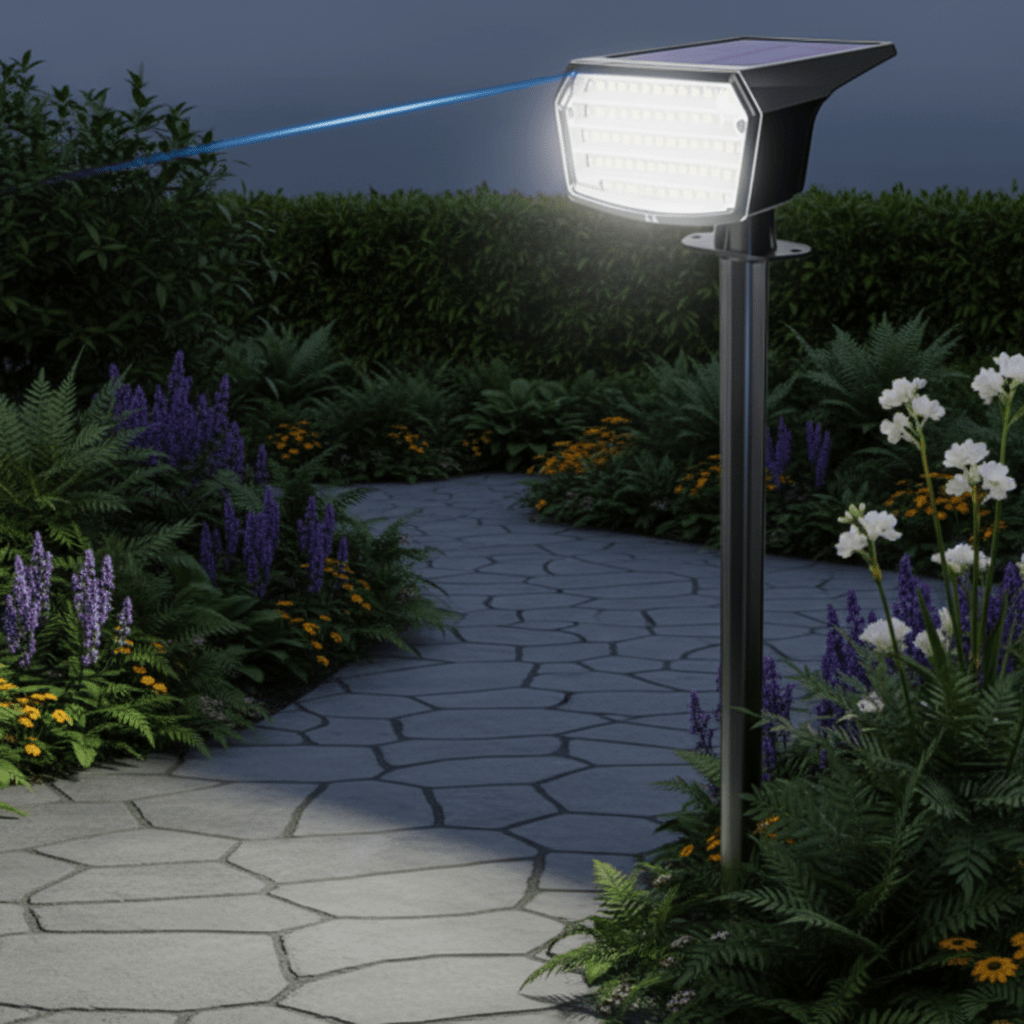 HELLWEG – Faro LED solare con batteria a lunga durata