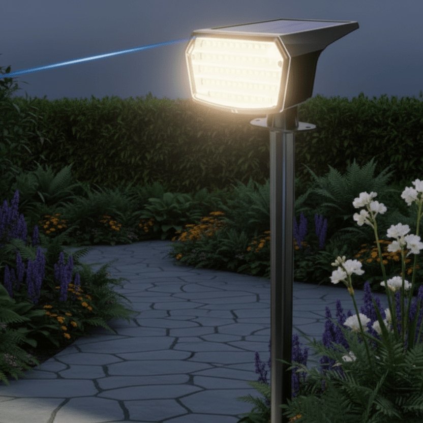 HELLWEG – Faro LED solare con batteria a lunga durata