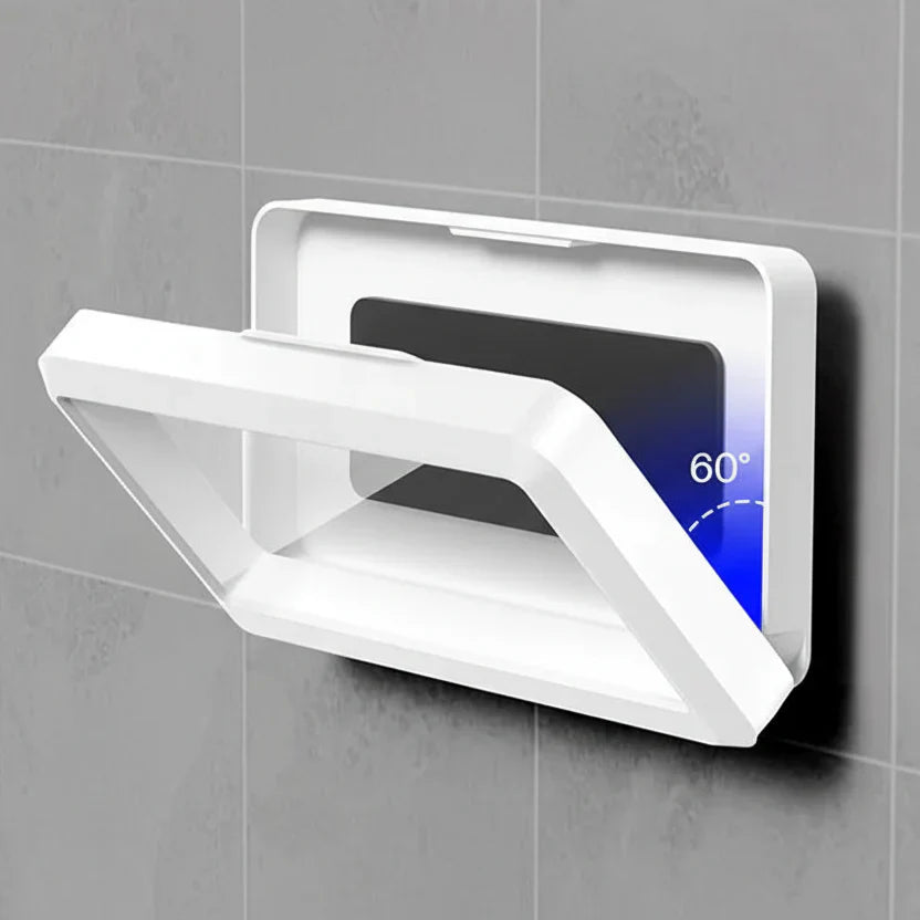 AQUAHOLD – Supporto impermeabile per smartphone girevole per bagno e cucina