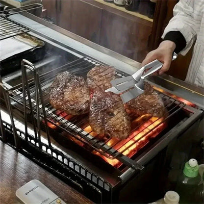 CLAMPSPAT – Spatola e pinze in acciaio inossidabile per barbecue e cucina