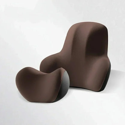 AUTOERGON – Supporto cervicale e lombare per auto in memory foam per un comfort di seduta ergonomico