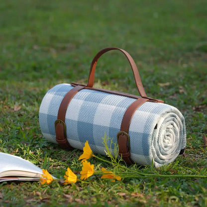 PICSTYLE – Coperta impermeabile da picnic a quadretti con tracolla pratica