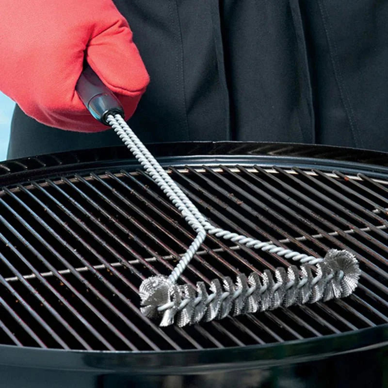 FLAMEBRUSH – Spazzola in acciaio inossidabile per la pulizia della griglia da barbecue