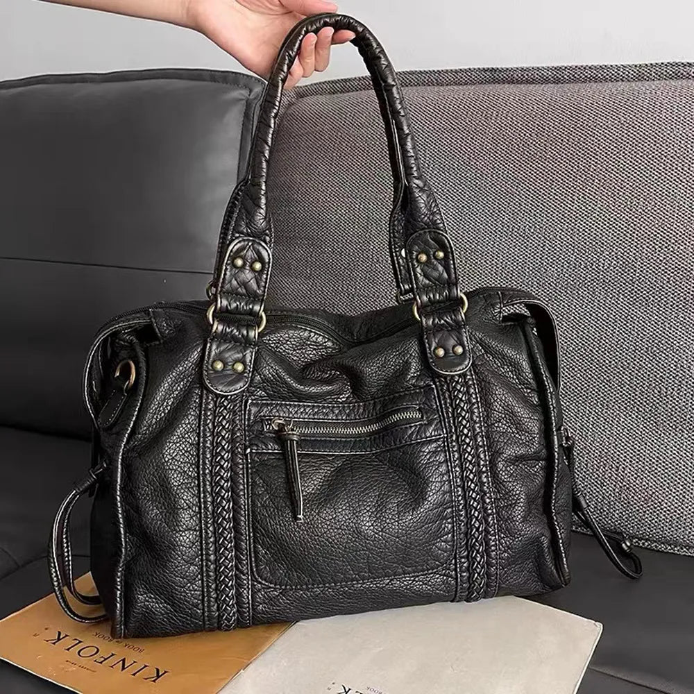 Borsa a Mano Nera per le Lezioni - RACHEL
