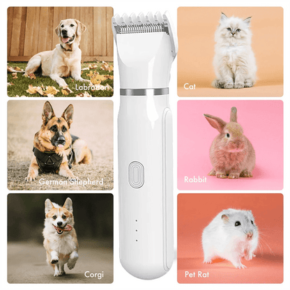PetGroom Pro - Taglia-Pelo 4-in-1 per animali (cura del pelo e delle unghie in un unico dispositivo)