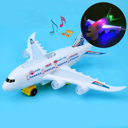 FLYGENIUS – Giocattolo aereo intelligente con musica e luci e navigazione automatica degli ostacoli