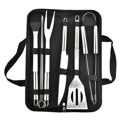 GrillMaster Pro – Set di utensili per barbecue in acciaio inossidabile per uso all'aperto