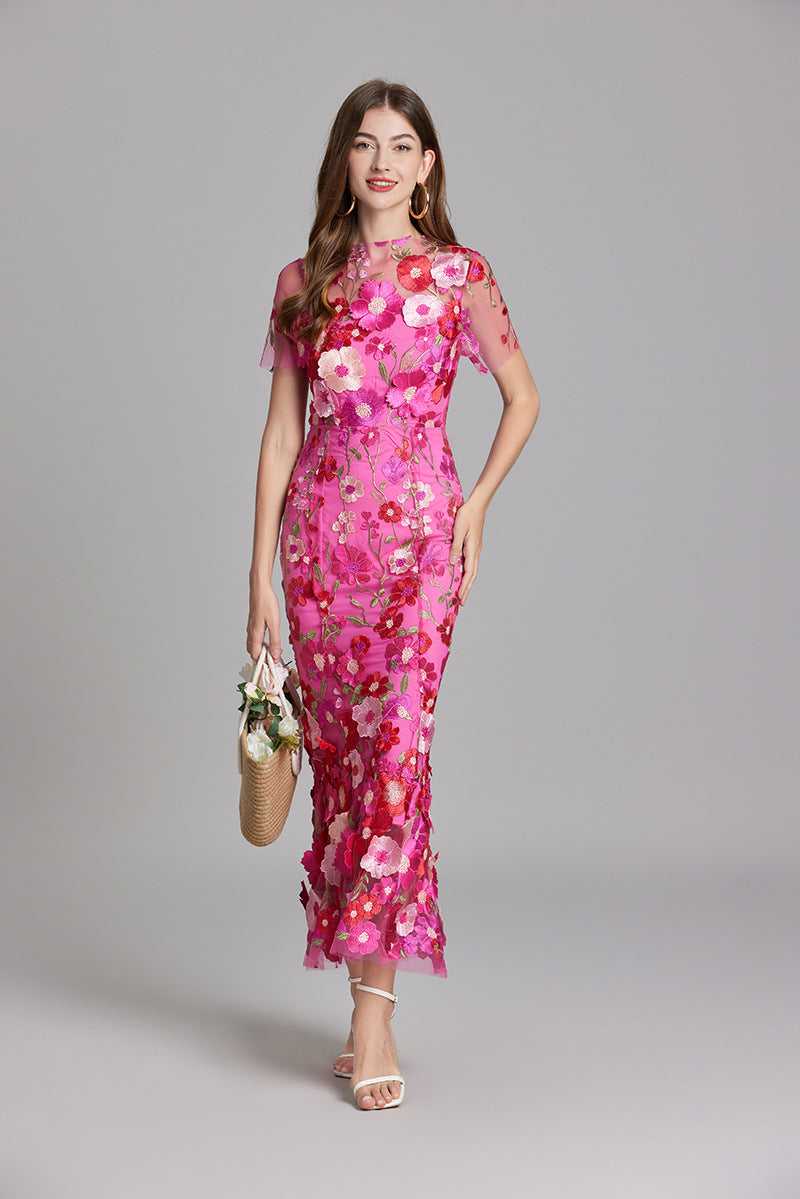 Abito da sera Primrose beige davanti