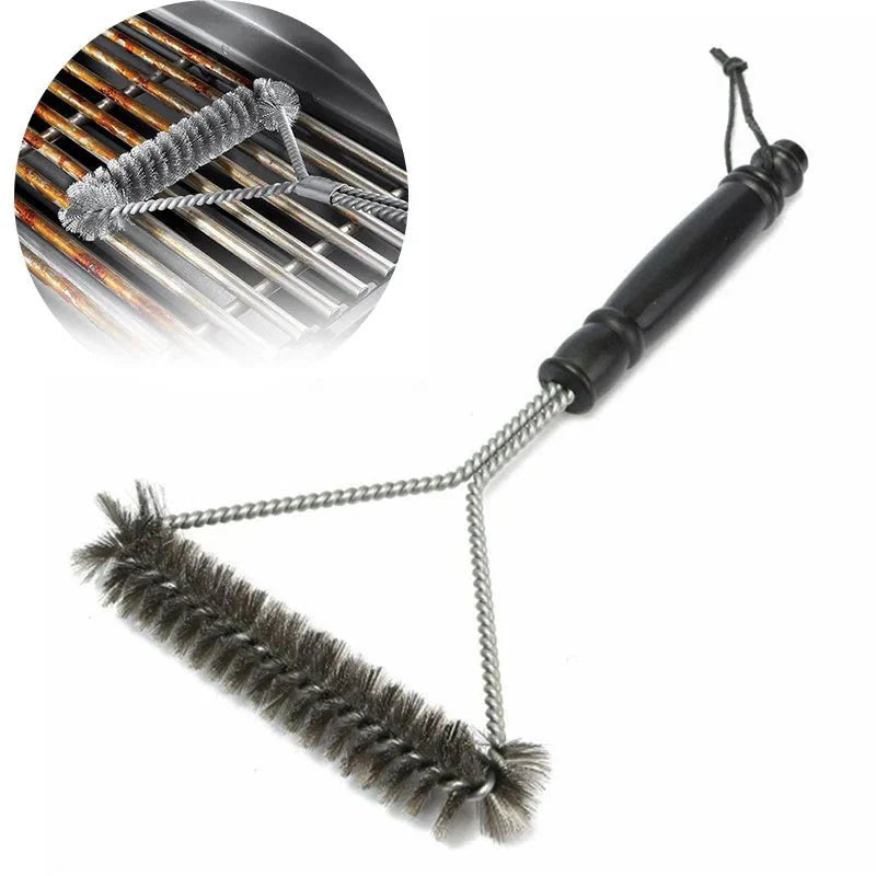 FLAMEBRUSH – Spazzola in acciaio inossidabile per la pulizia della griglia da barbecue