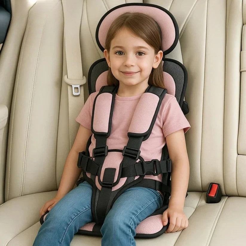 Seggiolino Da Viaggio Compatto | Leggero E Pieghevole Con Imbracatura Sicura | Comodo E Pronto Per Viaggi Con Bambini
