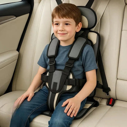 Seggiolino Da Viaggio Compatto | Leggero E Pieghevole Con Imbracatura Sicura | Comodo E Pronto Per Viaggi Con Bambini