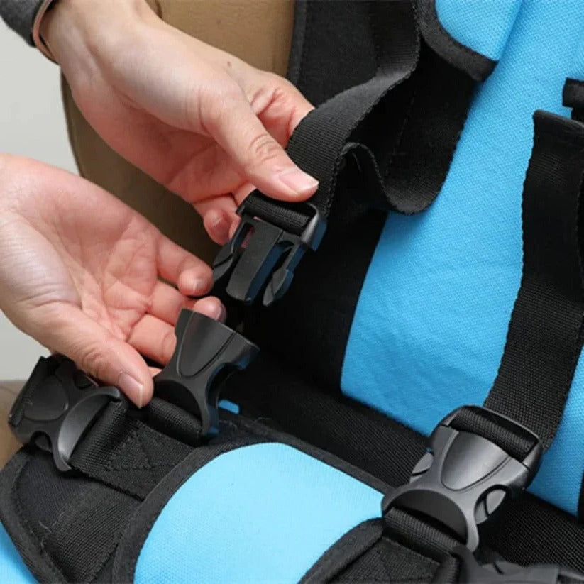 Seggiolino Da Viaggio Compatto | Leggero E Pieghevole Con Imbracatura Sicura | Comodo E Pronto Per Viaggi Con Bambini