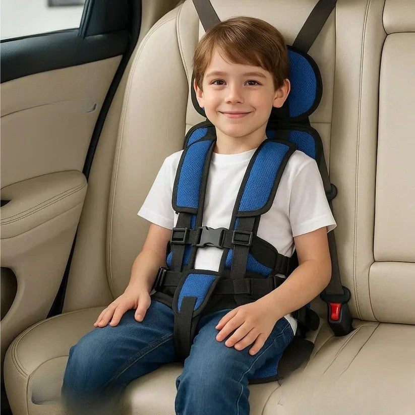 Seggiolino Da Viaggio Compatto | Leggero E Pieghevole Con Imbracatura Sicura | Comodo E Pronto Per Viaggi Con Bambini