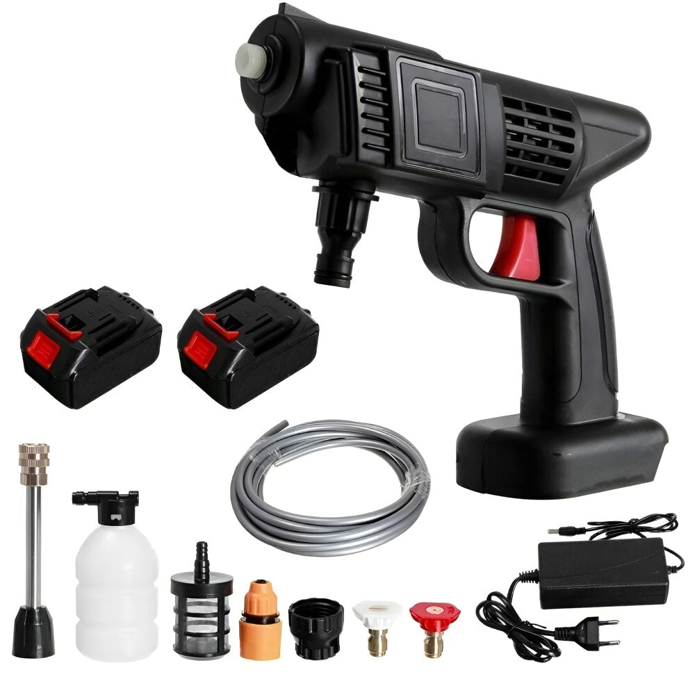 Pistola Idropulitrice a Batteria 48V con Accessori– Potenza Portatile per Auto, Giardino & Casa