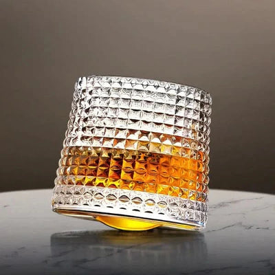 Set di bicchieri da whisky giapponesi Edo rotanti
