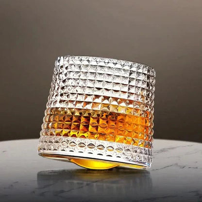 Set di bicchieri da whisky giapponesi Edo rotanti