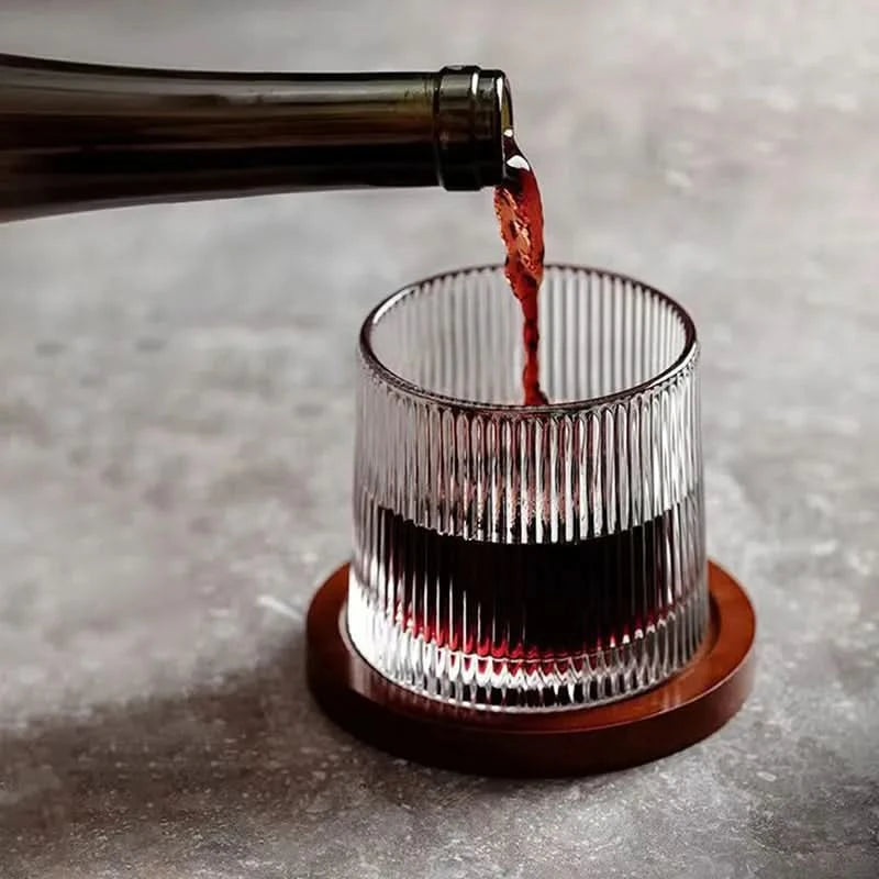 Set di bicchieri da whisky giapponesi Edo rotanti