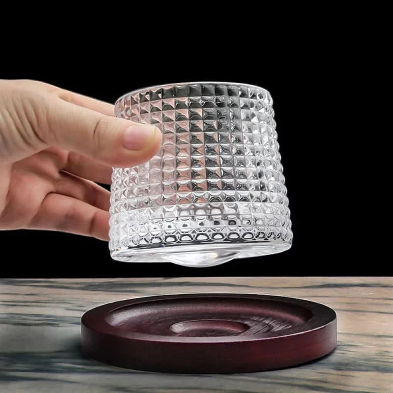 Set di bicchieri da whisky giapponesi Edo rotanti