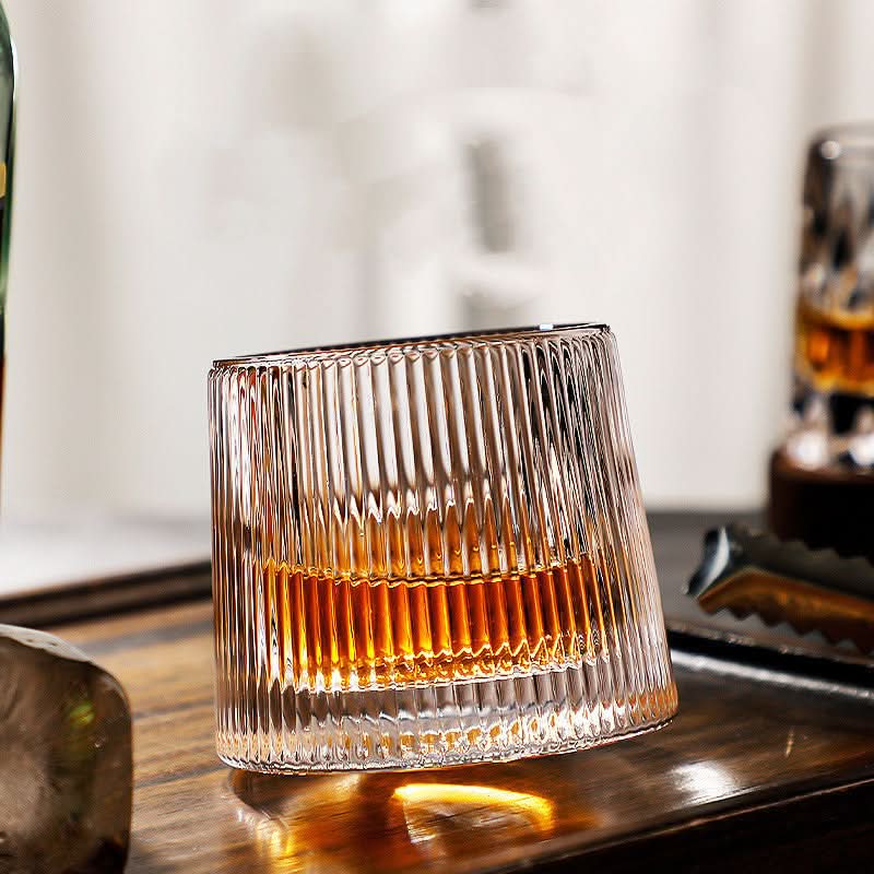 Set di bicchieri da whisky giapponesi Edo rotanti