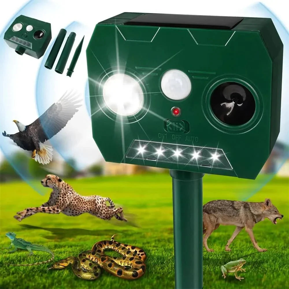Repellente ultrasonico per animali - Protezione efficace contro gatti e cani