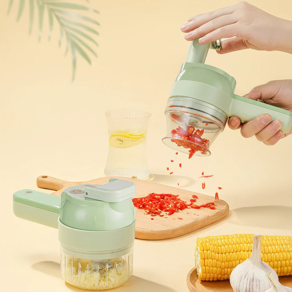 CHOPLUX – Tritatutto elettrico 4-in-1 per verdure, carne e aglio
