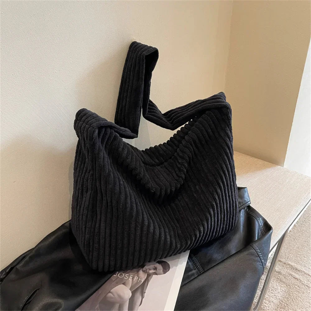 Camila | Borsa a tracolla in velluto a coste autunnale