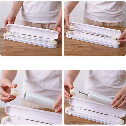 WRAPFLOW – Dispenser di pellicola riutilizzabile con sistema di taglio integrato