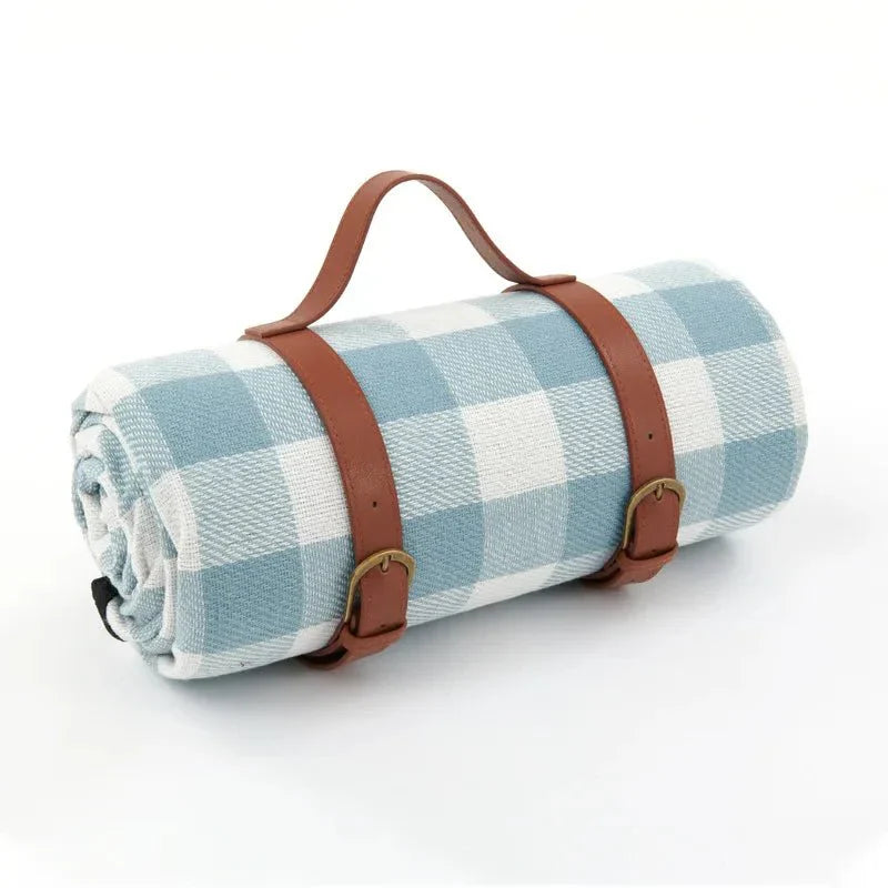 PICSTYLE – Coperta impermeabile da picnic a quadretti con tracolla pratica