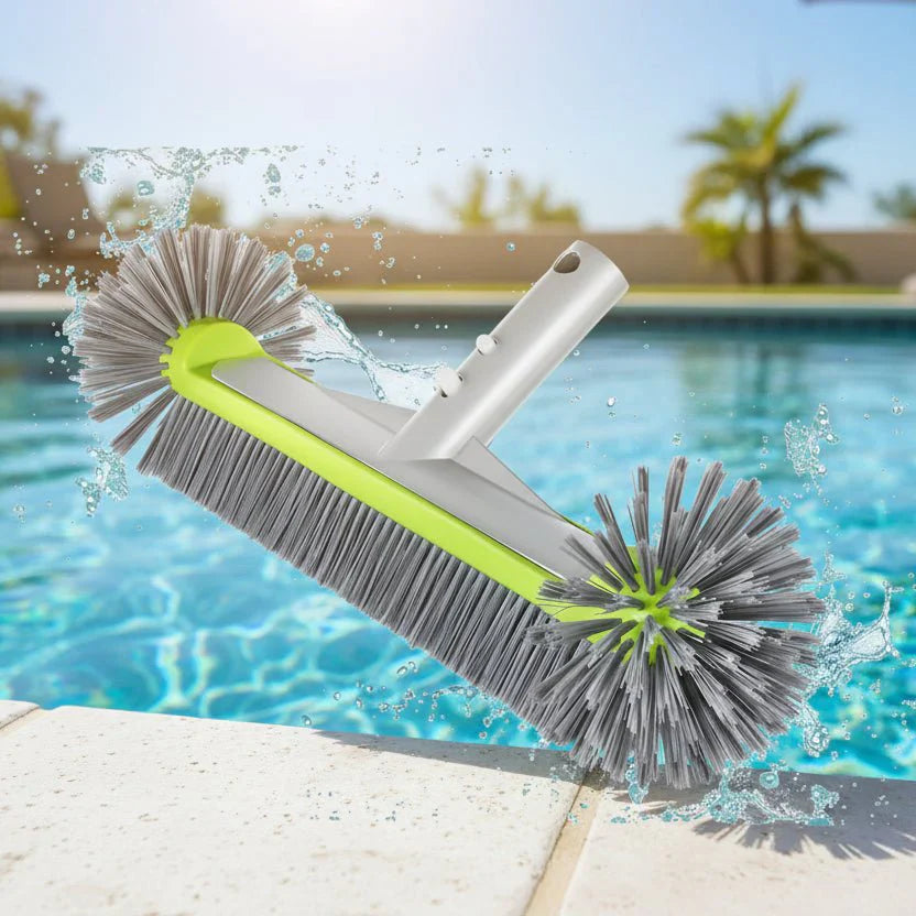 POOLBRUSH – Spazzola per piscina in alluminio per pareti e angoli