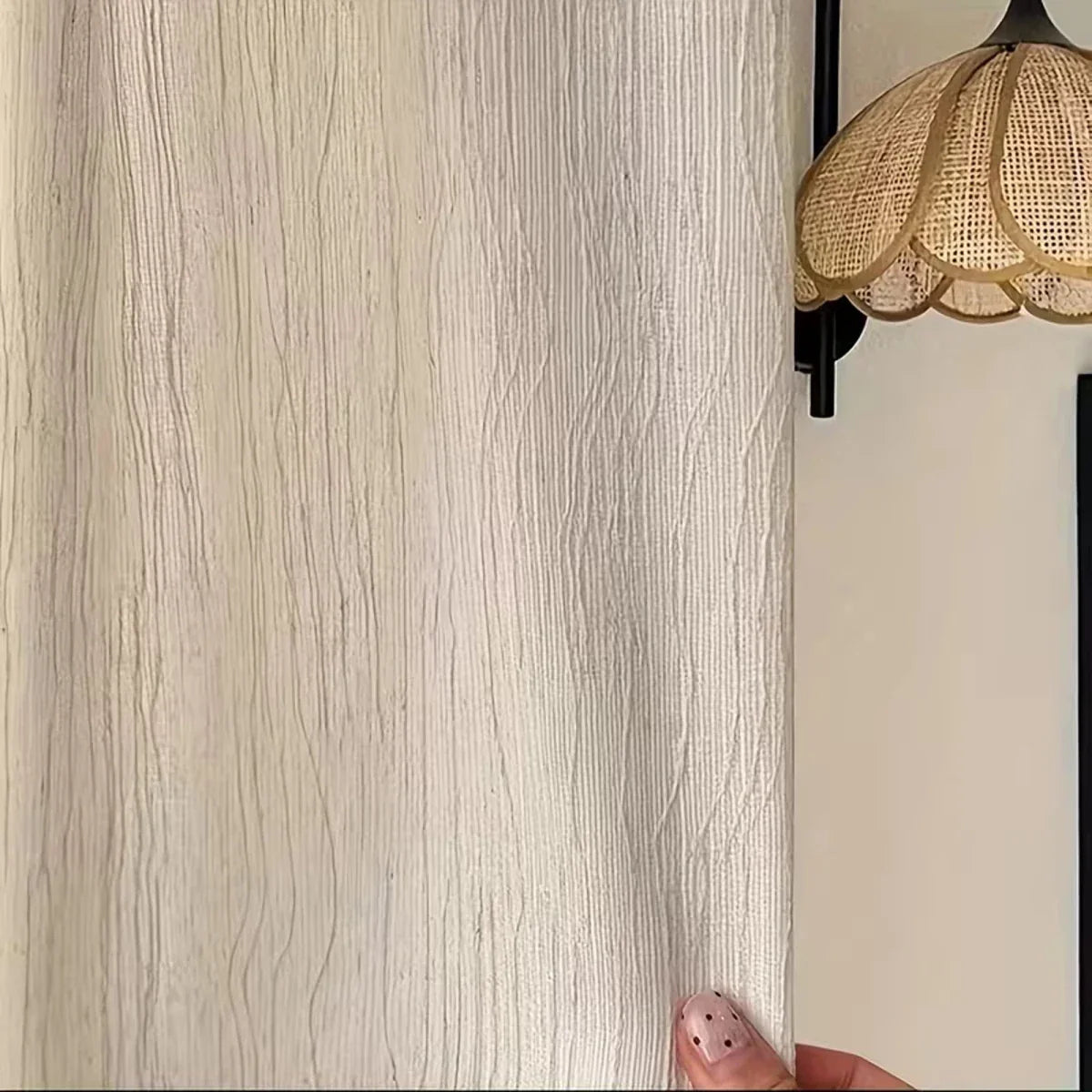 HAVENLUME - Tende leggere con effetto crinkle e occhielli, filtrano delicatamente la luce e sono eleganti per soggiorno e camere da letto
